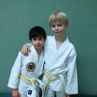 Mustafa (links) und Jonathan vertraten die Judoabteilung von Tura