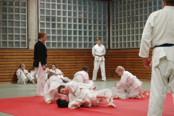 Nachwuchs-Judoka beim Randori
