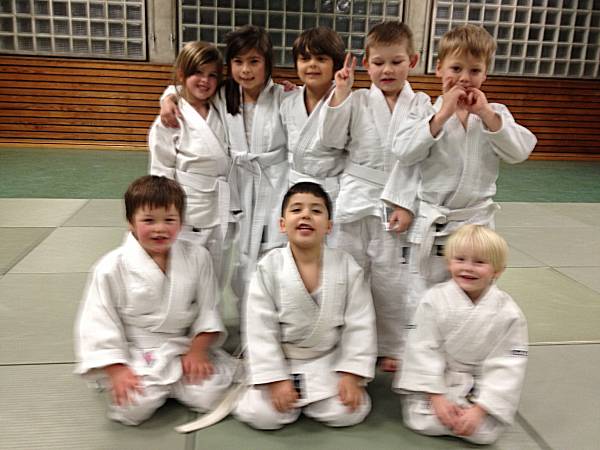 Die Mitglieder der neuen Judo-Kindergruppe