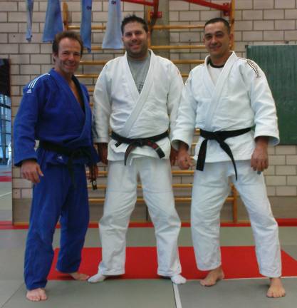 Die Bremer Judotrainer Andreas Pajer, Michael Buhlrich, Jörg Rafalski